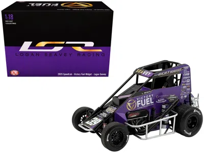Acme Midget Sprint Car #39 Logan Seavey "victory Fuel" Swindell Speedlab (2025) 1/18 Diecast Model Car By In Purple