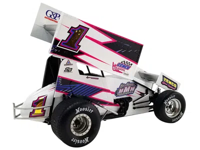 Acme Winged Sprint Car #1 Logan Wagner Zemco Mac Magee Motorsports 2022 1/18 Diecast Model Car By  In White