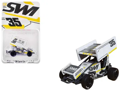 Acme Winged Sprint Car #35 Jamie Veal "swi Earthworks" White (2025) 1/50 Diecast Model Car By