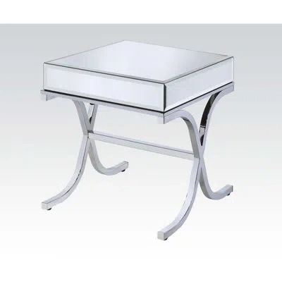 Acme Yuri End Table In Mirrored