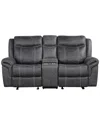 Acme Zubaida Power Motion Loveseat W/usb Port In Black