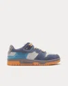 Acne Studios Fuzzy Low Top Sneakers In Afs Grey/blue