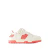 ACNE STUDIOS 08STHLM LOW POP M SNEAKERS - LEATHER - WHITE/PINK