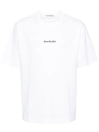 Acne Studios 100% Cotton T-shirt In White