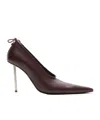 Acne Studios 100mm Pointed-toe Leather Pumps In Black