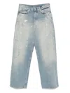 Acne Studios Regular Fit Five-pocket Distressed Jeans 2021 In Blue