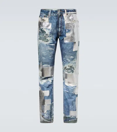Acne Studios 1979 Trompe L'ail Slim Jeans In Blue