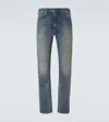 Acne Studios 1979m Distressed Slim Jeans In Blue