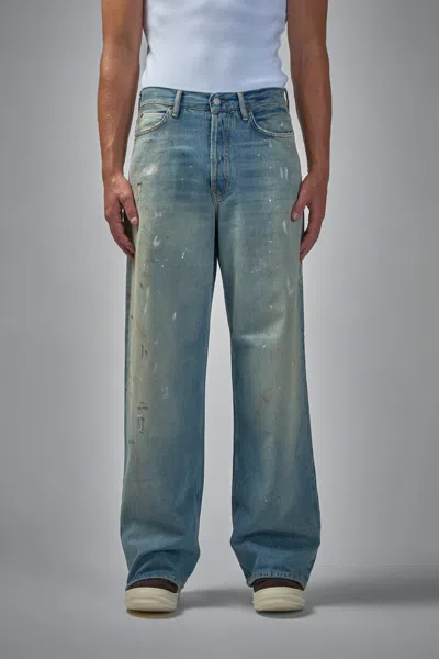 Acne Studios 1981 Baggy Jeans In Blue