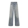 Acne Studios 1981 Distressed Jeans In Blue