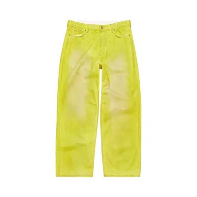 Pre-owned Acne Studios 1981 Loose Fit Jeans 'yellow' | Men's Size 44