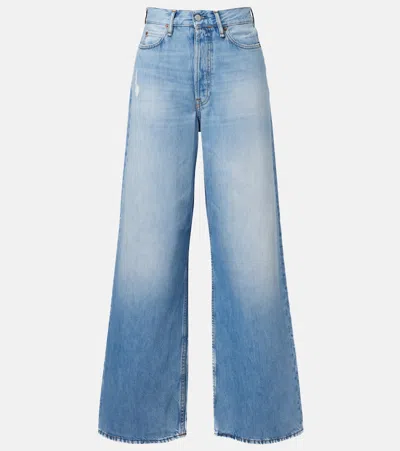 Acne Studios 1981 Mid-rise Wide-leg Jeans In Blue