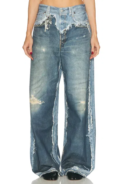 Acne Studios 1981 Tlo Skeleton Wide Leg In Blue