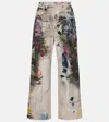 Acne Studios 1981 Trompe L'oeil Wide-leg Jeans In Multi