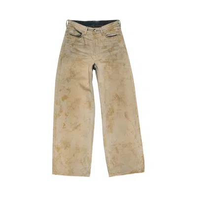 Pre-owned Acne Studios 1981 U Klondike Loose Fit Jeans 'sand Beige' | Cream | Men's Size Xxs In White