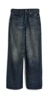 Acne Studios 1981 U Yoyogi Loose Fit Jeans Dark Blue In Multi