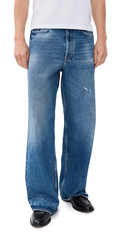 Acne Studios 1981 Wide Leg Jeans Mid Blue