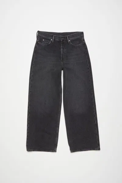 Acne Studios Vintage Black Wide-leg Denim Pants