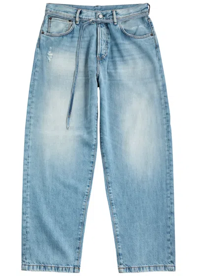 Acne Studios 1991 Belted Wide-leg Jeans In Light Blue