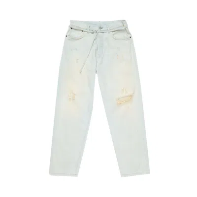 Pre-owned Acne Studios 1991 Toj Loose Fit Jeans 'light Blue/white' | Men's Size 31