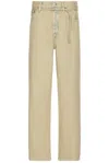 Acne Studios 1991 Toj Straight Denim Jean In Light Sand
