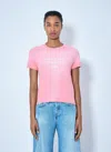 Acne Studios 1996 Fitted Logo T-shirt In Pink