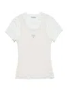 Acne Studios 1996 Layered T-shirt Off White In White
