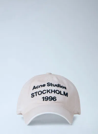 Acne Studios 1996 Logo Baseball Cap In White