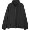 Acne Studios 1996 Logo Embroidered Cotton & Recycled Nylon Jacket In Black