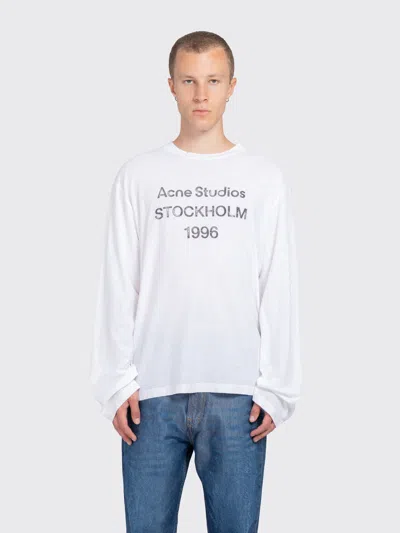 Acne Studios 1996 Logo Ls T-shirt In White
