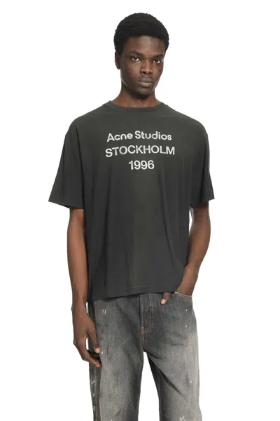 Acne Studios 1996 Logo T-shirt Relaxed Fit In Black