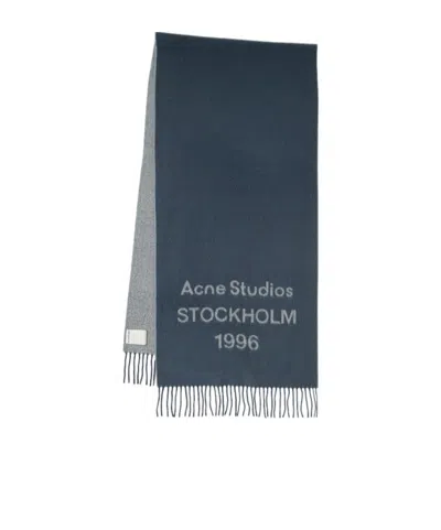 Acne Studios 1996 Wool Scarf In Blue