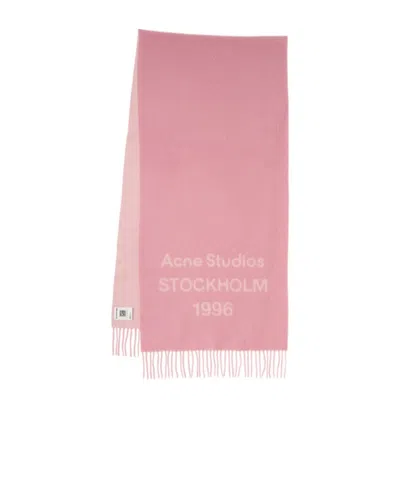 Acne Studios 1996 Wool Scarf In Pink