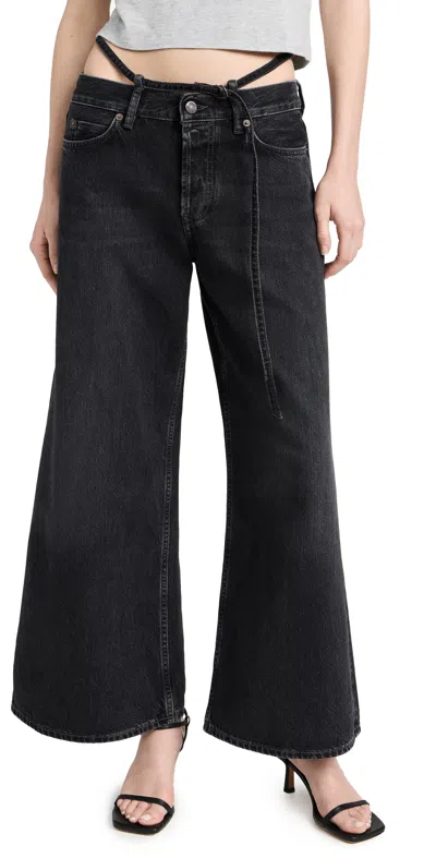 Acne Studios 2004 Vintage Black Denim Jeans Black In 900 Black