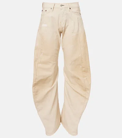 Acne Studios 2006 Distressed Barrel-leg Jeans In Neutral