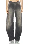 Acne Studios Super Baggy Fit Jeans In Black