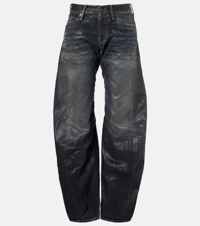 Acne Studios 2006f Distressed Wide-leg Jeans In Blue