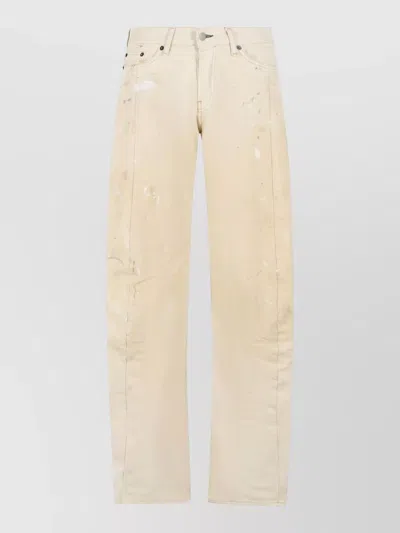 Acne Studios 2006f Loose Fit Cotton Jeans Trousers In Neutral