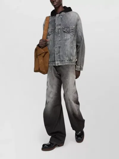 Acne Studios 2006m High Waist Unisex Denim Jeans In Black