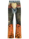 Acne Studios '2010' Blue Cotton Jeans In Multi