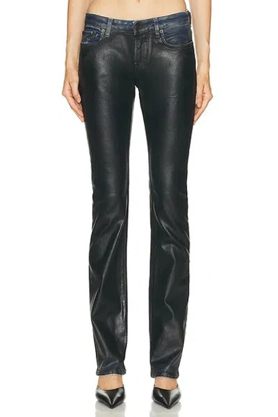 Acne Studios 2013 Stretch Charcoal Leather Pant In Black