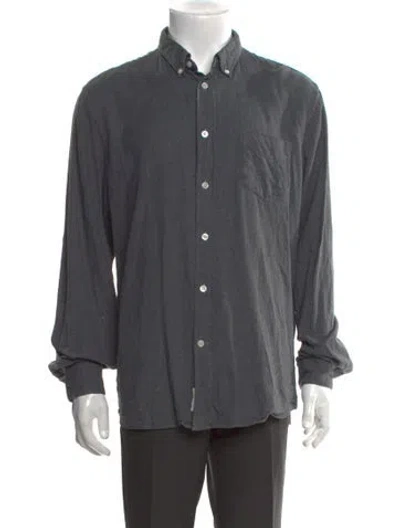 Pre-owned Acne Studios 2015 Isherwood Flannel Shirt In Gray