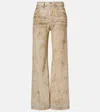 Acne Studios 2021 Distressed Wide-leg Jeans In Brown