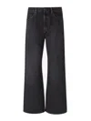 Acne Studios 2021f Loose Fit Jeans In Black