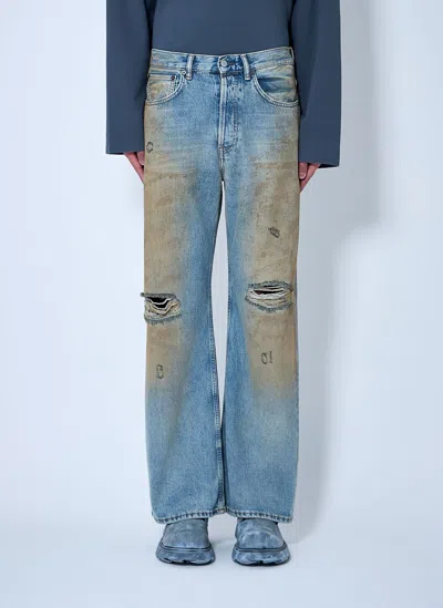 Acne Studios 2021m Distressed Jeans In Blue