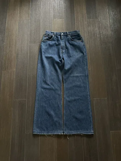 Pre-owned Acne Studios 2021m Loose Bootcut Jeans In Blue