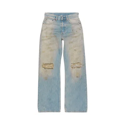 Pre-owned Acne Studios 2021m Loose Fit Jeans 'mid Blue' | Men's Size 34