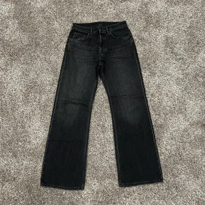 Pre-owned Acne Studios 2021m Wide Leg Flare Jeans Denim Vintage Black