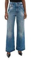 Acne Studios Wide-leg Jeans In Mid Blue