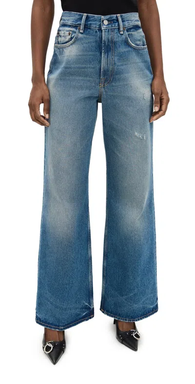 ACNE STUDIOS 2022 VINTAGE BLUE JEANS MID BLUE
